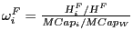 $ \omega_{i}^{F}=\frac{H_{i}^{F}/H^{F}}{MCap_{i}/MCap_{W}}$