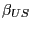 $ \beta_{US}$