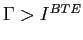 $ \Gamma>I^{BTE}$