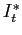 $ I_{t}^{\ast}$