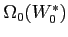 $\Omega_0(W^*_0)$