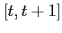 $ [t,t+1]$