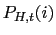 $ P_{H,t}(i)$