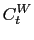 $\displaystyle C_{t}^{W}$