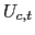 $\displaystyle U_{c,t}$