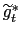 $ \widetilde{g}_{t}^{\ast}$