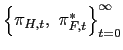 $ \left\{ \pi_{H,t},\text{ }\pi_{F,t}^{\ast}\right\} _{t=0}^{\infty}$