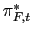 $ \pi_{F,t}^{\ast}$