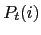 $ P_{t}(i)$