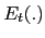 $ E_{t}(.)$