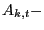 $ A_{k,t}-$