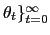 $ \theta_{t}\}_{t=0}^{\infty}$