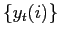 $ \{y_{t}(i)\}$