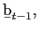 $ \b{b}_{t-1},$
