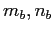 $ m_{b},n_{b}$