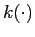 $ k(\cdot)$