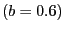 $ \left( b=0.6\right) $