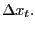 $ \Delta x_{t}.$
