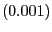 $ (0.001)$