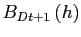 $ B_{Dt+1}\left( h\right) $