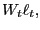 $ W_{t}\ell_{t},$