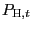 $ P_{\text{\textsc{H}} ,t}$