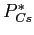 $ P_{Cs}^{\ast}$