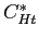 $ C_{Ht}^{\ast}$