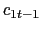 $ c_{1t-1}$
