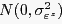 $\displaystyle N(0,\sigma_{\varepsilon^{z}}^{2} ) $