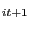 $ _{it+1}$