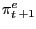 $ \pi_{t}^{e }_{+1 }$