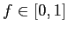 $ f\in\lbrack0,1]$