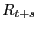 $\displaystyle R_{t+s}$