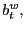 $ b_{t}^{w},$