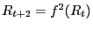 $ R_{t+2}=f^{2}(R_{t})$
