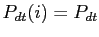 $ P_{dt}(i) = P_{dt}$
