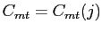 $ C_{mt} = C_{mt}(j)$