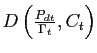 $ D\left( \frac{P_{dt}}{\Gamma_{t}},C_{t}\right) $
