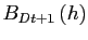 $ B_{Dt+1}\left( h\right) $