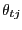 $ \theta_{tj} $