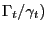 $ \Gamma_{t} /\gamma_{t} )$