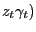 $ z_{t} \gamma_{t} )$