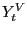 $ Y_{t}^{V} $
