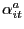 $ \alpha_{it}^{a}$