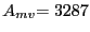 $ {\small A}_{mv} {\small =3287}$