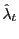 $ \hat{\lambda}_{t}$