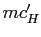 $ mc_{H}^{\prime}$