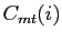$ C_{mt}(i)$
