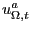 $ u_{\Omega,t}^{a}$